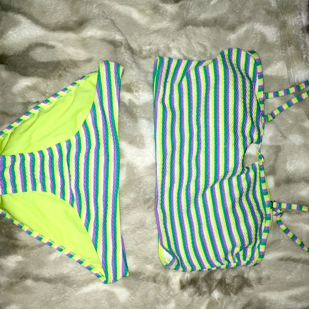 Bikini styled bathing suit.